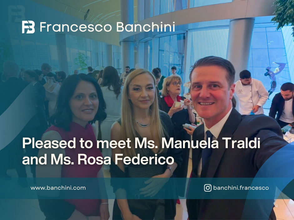 Pleased to meet Ms. Manuela Traldi and Ms. Rosa Federico